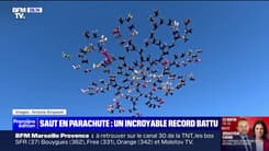 151 personnes battent le record du monde de saut en parachute en équipe