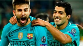 Gérard Piqué et Luis Suarez
