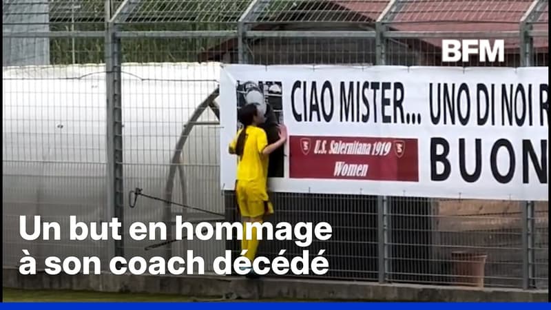 Italie: elle célèbre son but en rendant hommage à son entraîneur décédé