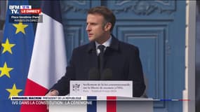 IVG dans la Constitution: "Le sceau de la République scelle en ce jour un long combat pour la liberté" assure Emmanuel Macron