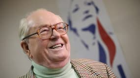 Jean-Marie Le Pen, cofondateur du Front national, à Nanterre le 23 mars 2014