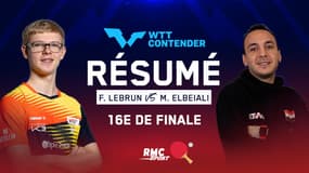 Résumé : Félix Lebrun, un retour réussi face à Elbeiali  ? (16e, WTT Contender Tunis)