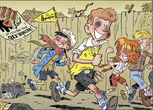 Une case des "Amis de Spirou"