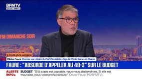 Budget: "Je ne suis pas taxophile", affirme Olivier Faure (PS)
