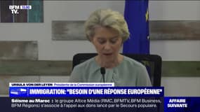Lampedusa: Ursula von der Leyen estime que l'immigration irrégulière a besoin d'une "réponse européenne"