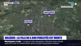 Waziers: la fille de six ans percutée est morte