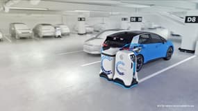  Volkswagen imagine des robots pour charger automatiquement les voitures électriques