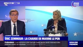Face à Éric Zemmour, Marine Le Pen "change son fusil d'épaule": pour notre éditorialiste Laurent Neumann, on assiste désormais à "une primaire de la droite extrême"