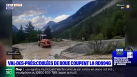 Val-des-Prés: des coulées de boue coupent une départementale