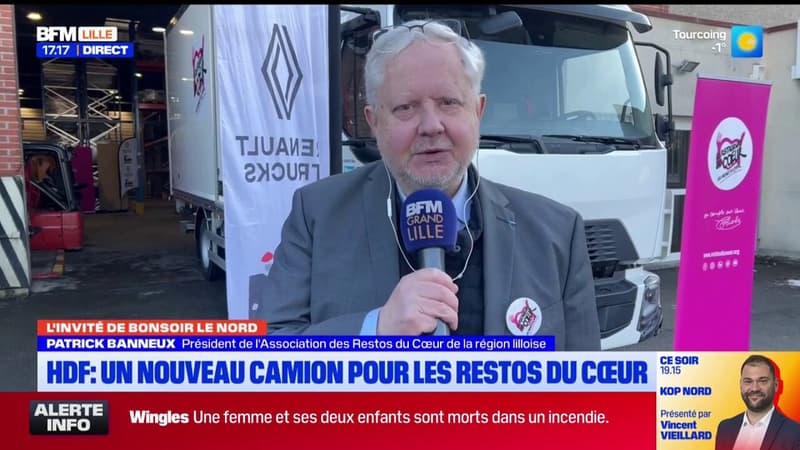 Wattrelos: un an après avoir été vandalisés, les Restos du Cœur inaugure un nouveau camion