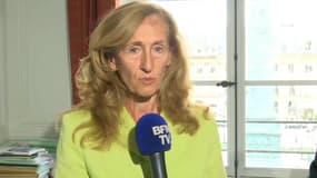 Nicole Belloubet, ministre de la Justice, à l'antenne de BFMTV.