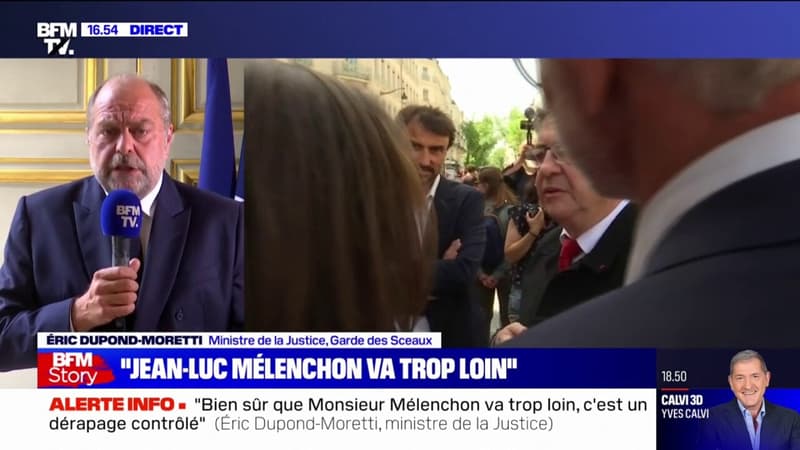 Éric Dupond-Moretti répond à Jean-Luc Mélenchon après ses propos sur la 