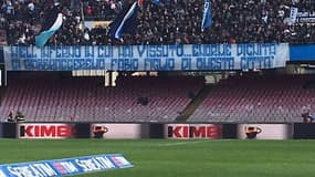 Une banderole pour Fabio Quagliarella à Naples
