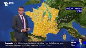Météo: il fait encore très chaud dans l'est du pays, et les orages continuent leur traversée en direction du nord 