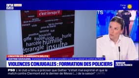 Ile-de-France: Justine Garaudel, conseillère justice au cabinet du préfet de police, explique que les policiers sont de plus en plus formés aux cas de violences conjugales 