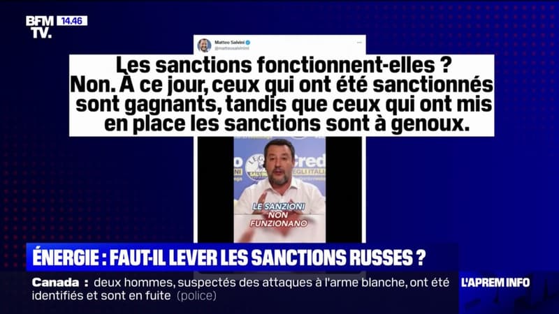 Énergie: faut-il lever les sanctions russes?