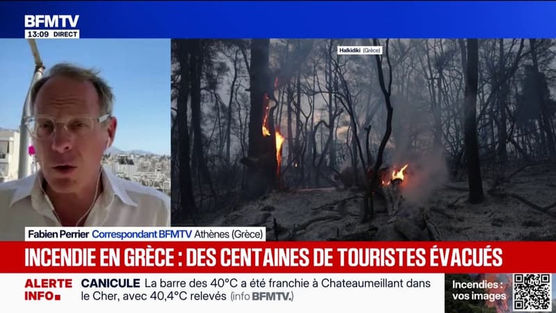 La Grèce à nouveau en proie aux flammes près de Thessalonique, des touristes évacués par bateau