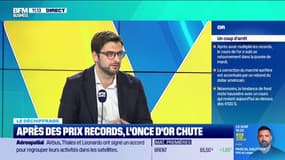Après des prix records l'once d'or chute