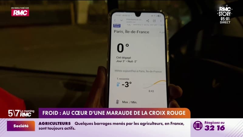 Froid : Au coeur d'une maraude de la Croix Rouge
