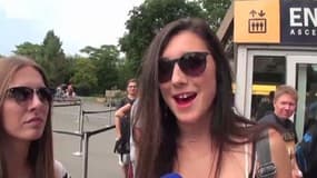 Football / Des supportrices de la Mannschaft à Paris - 01/07