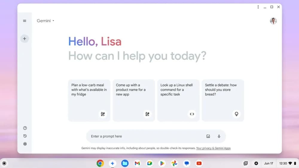 Gemini arrive sur les Chromebook Plus