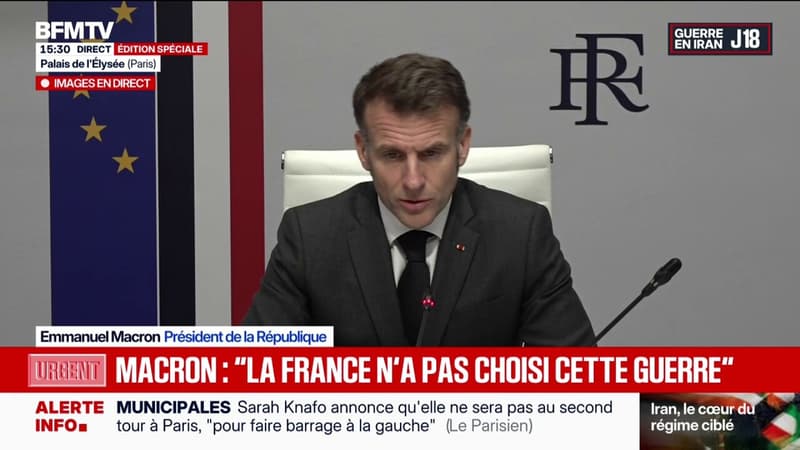 Guerre au Moyen-Orient: "Nous sommes des partenaires loyaux", affirme Emmanuel Macron