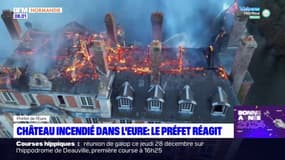 Eure: le château de Serquigny, classé aux monuments historiques, touché par un important incendie