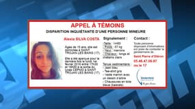 Alexia a disparu depuis le 1er février.