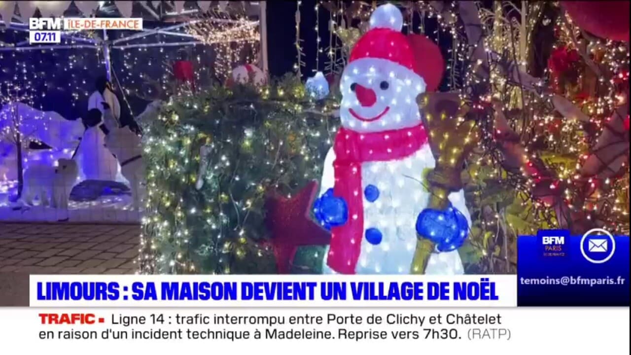 Essonne une maison transformée en village de Noël à Limours