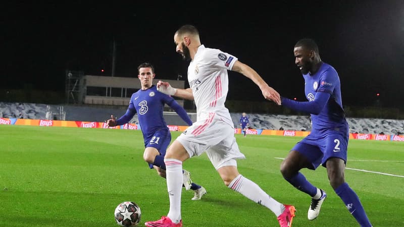 Real-Chelsea: le poteau de Benzema avant l'égalisation