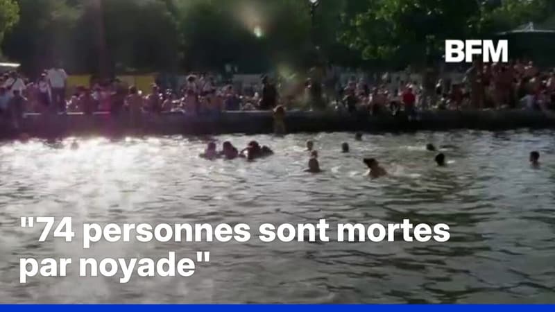 Le gouvernement annonce qu'il y a eu 74 personnes mortes par noyade depuis le 18 juin
