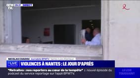 Nantes: les dégâts au lendemain des violences en marge de la manifestation contre la réforme des retraites 
