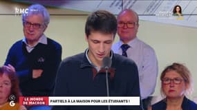 Le monde de Macron: Partiels à la maison pour les étudiants - 16/12