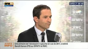 Benoît Hamon face à Jean-Jacques Bourdin en direct 