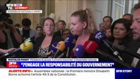 Mathilde Panot: "La Nupes a décidé de déposer une motion de censure" contre le gouvernement