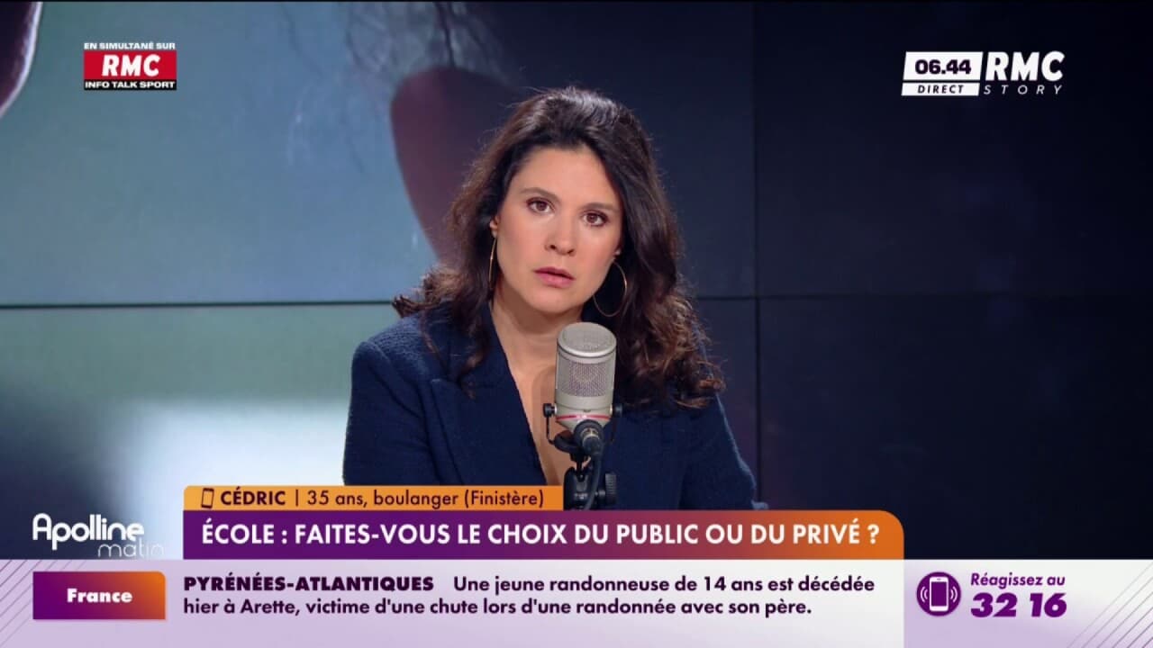 Cédric explique son choix d'avoir mis sa fille ainée dans un collège