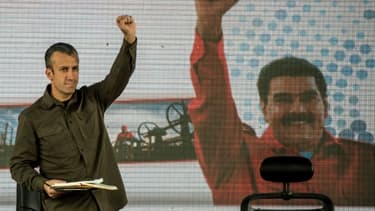 Le vice-président vénézuélien Tareck El Aissami à Caracas, le 31 janvier 2017