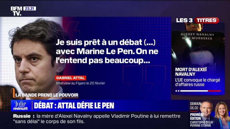 LA BANDE PREND LE POUVOIR - Agriculture: Gabriel Attal défie Marine Le Pen