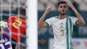 Kévin Guitoun Van den Kerkhof avec l'Algérie contre l'Angola à la CAN, le 15 janvier 2024