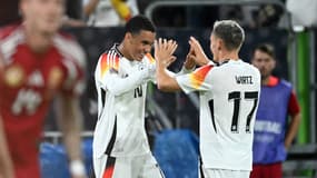 Jamal Musiala et Florian Wirtz avec l'Allemagne, en septembre 2024