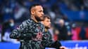 Neymar à l'échauffement du PSG, le 20 novembre 2021
