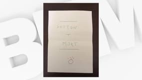 Lettre de menaces reçue par le maire de Thizy-les-Bourgs dans le Rhône, le 13 octobre 2020