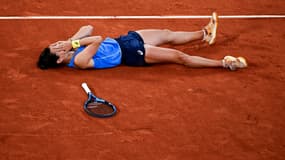 La Française Loïs Boisson lors de son match contre Mirra Andreeva à Roland-Garros, le 4 juin 2025