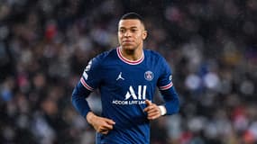 Kylian Mbappé avec le PSG contre le Real Madrid en Ligue des champions