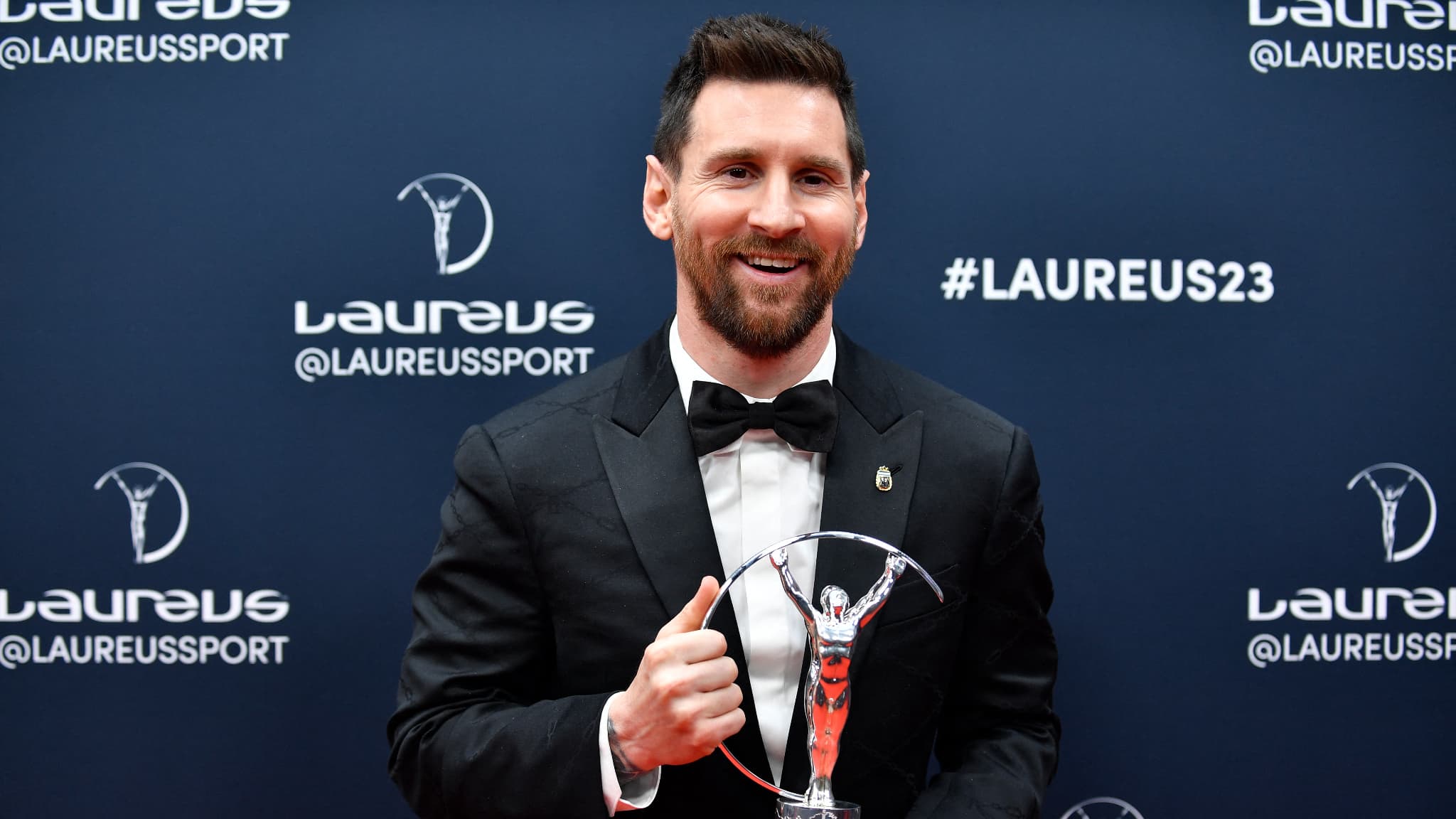 Lionel Messi first athlete to win two prizes at Laureus World