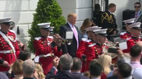 Donald et Melania Trump accueillent la chasse aux oeufs de Pâques à la Maison-Blanche
