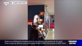 Le rêve de Baba Junior de rencontrer Kylian Mbappé a été exaucé dimanche au Parc des Princes