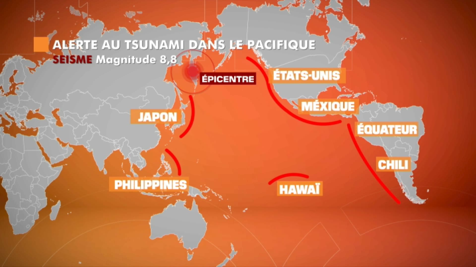 Nach einem schweren Erdbeben vor der russischen Küste könnten die Pazifikküsten von einem Tsunami getroffen werden