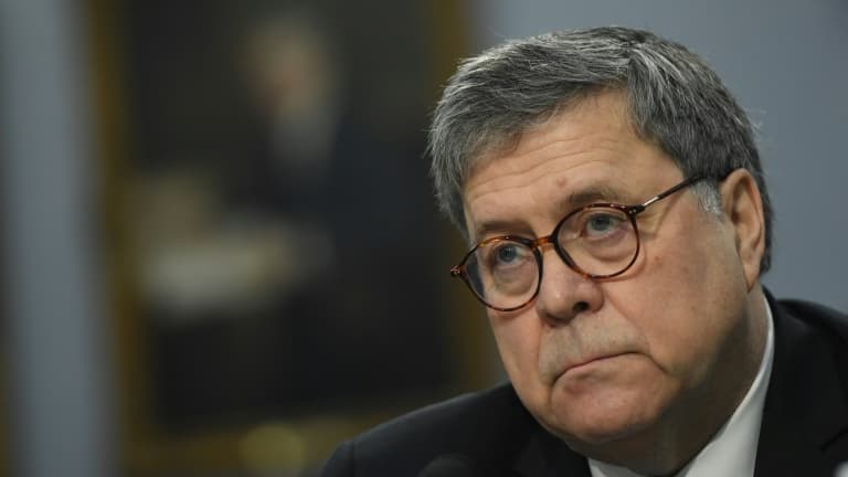 Bill Barr le 9 avril 2019 lors d'une audition au Sénat à Washington