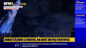 Dubaï célèbre le Nouvel An avec un feu d’artifice tiré depuis la tour la plus haute du monde Burj Khalifa